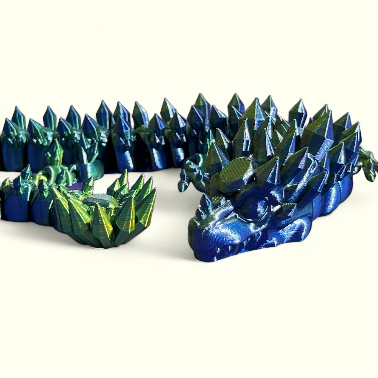 Diamond Dragon By ToonzFactory, Articulated Fidget Toy 22inches Long