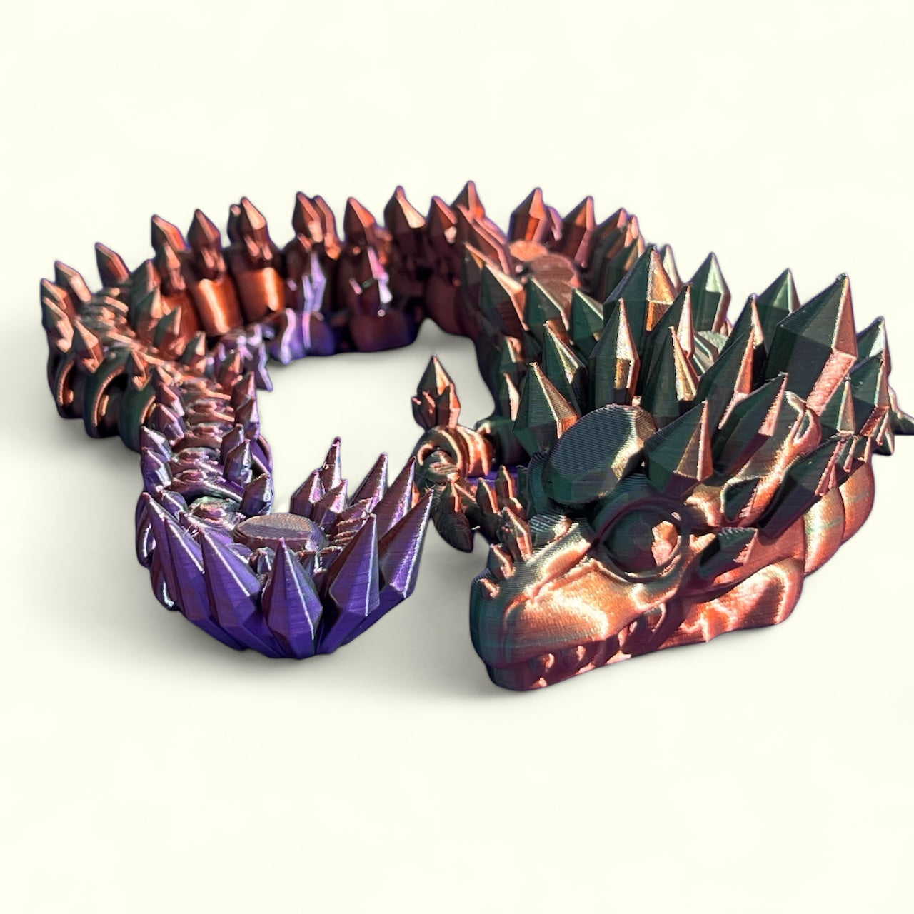Diamond Dragon By ToonzFactory, Articulated Fidget Toy 22inches Long