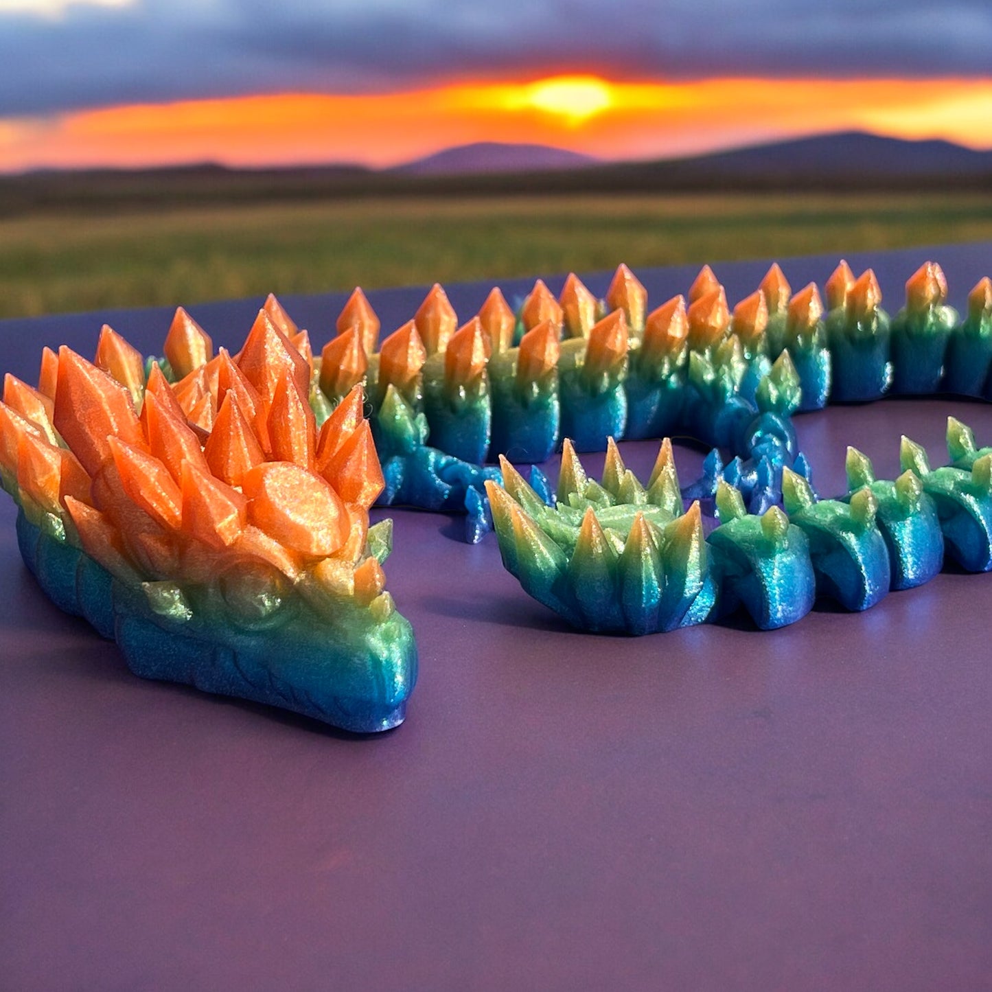 Diamond Dragon By ToonzFactory, Articulated Fidget Toy 22inches Long