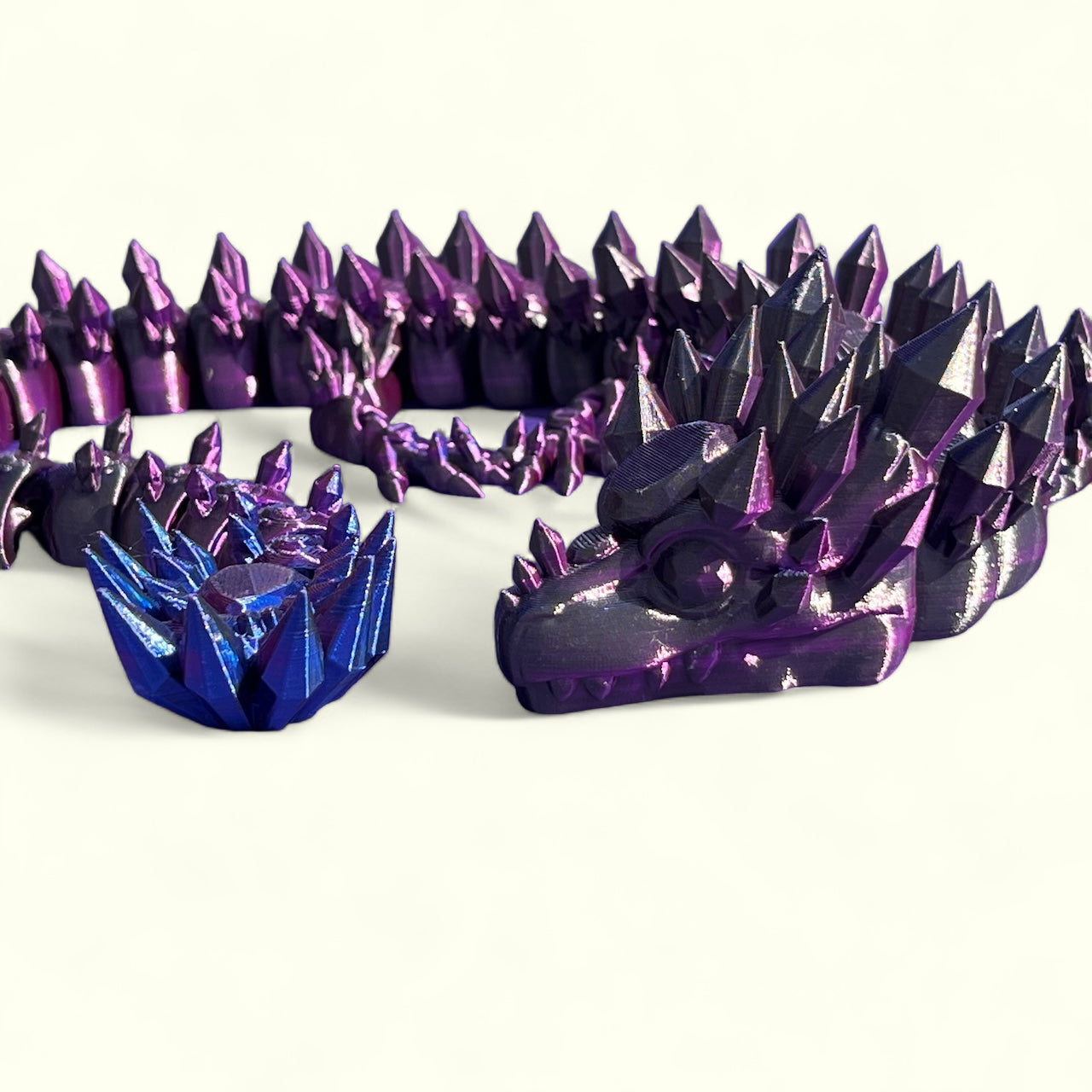 Diamond Dragon By ToonzFactory, Articulated Fidget Toy 22inches Long