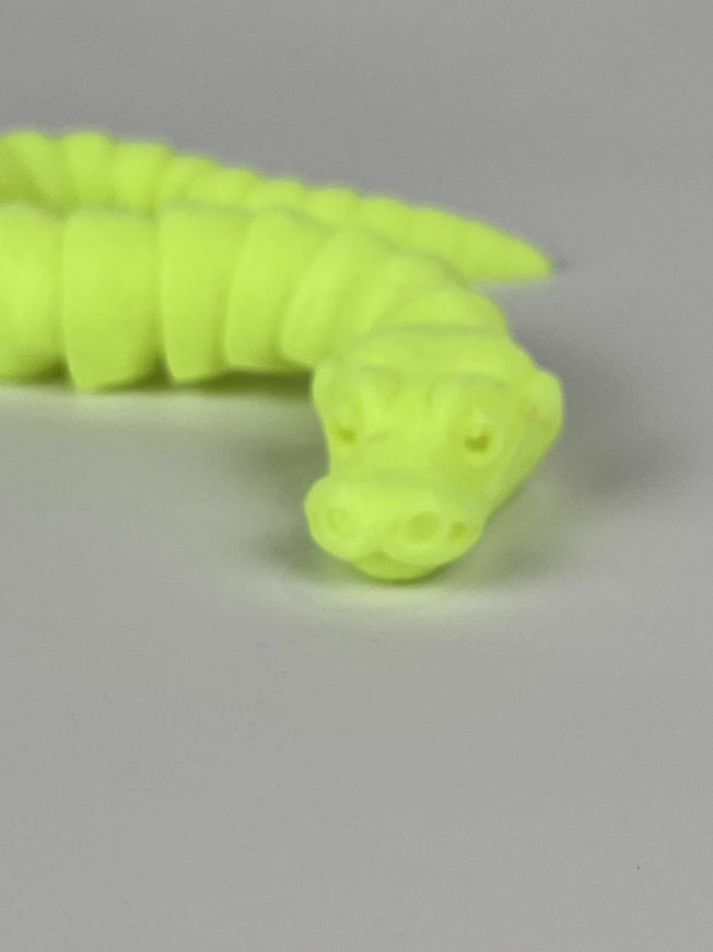 Expressive Baby Boa Constrictor with ASMR Rattle | Life-Like Movements | Durable Ball Joints | 11in PLA+ Reptile Toy