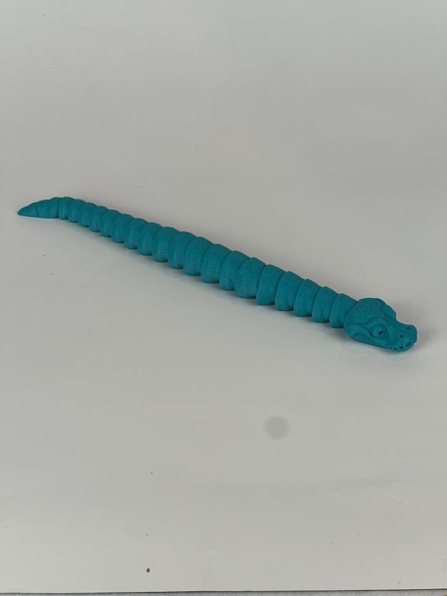 Expressive Baby Boa Constrictor with ASMR Rattle | Life-Like Movements | Durable Ball Joints | 11in PLA+ Reptile Toy
