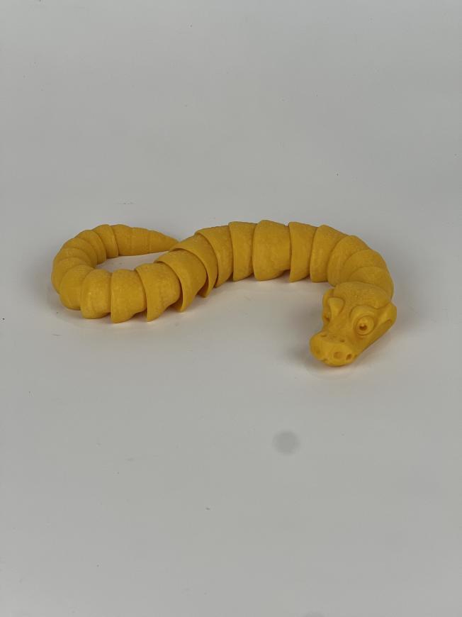 Expressive Baby Boa Constrictor with ASMR Rattle | Life-Like Movements | Durable Ball Joints | 11in PLA+ Reptile Toy