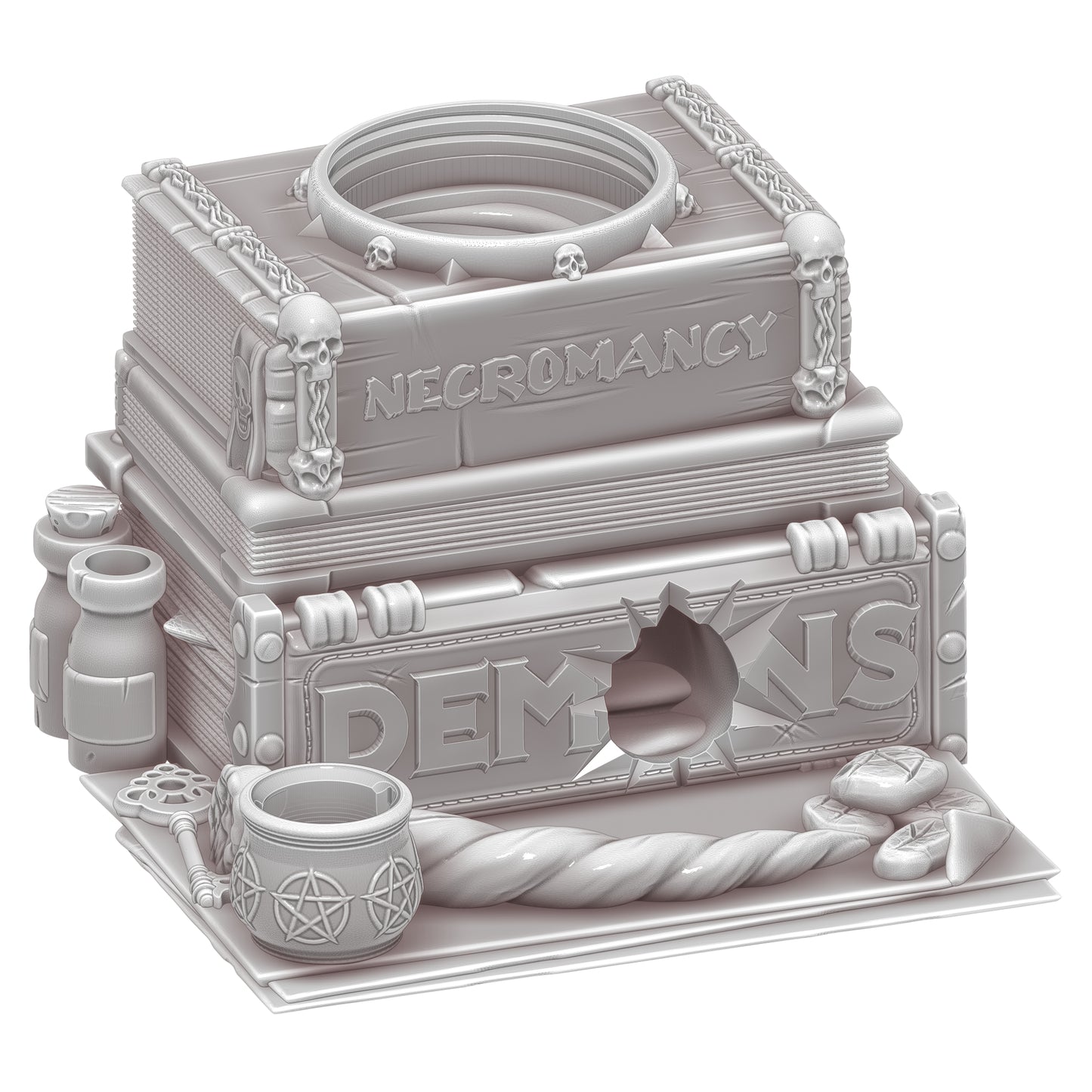 Spell Books Dice Tower GST3d (Best for Painting)