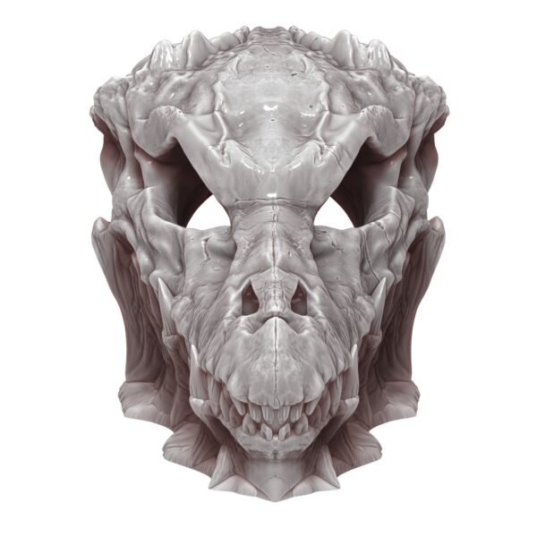 Dragon Skull Dice Tower / Terrain Piece with Horn Dice Storage Strong Hero Glitter