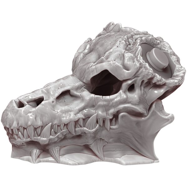 Dragon Skull Dice Tower / Terrain Piece with Horn Dice Storage Strong Hero Glitter