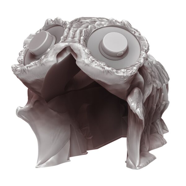 Dragon Skull Dice Tower / Terrain Piece with Dice Storage Horns Dual Extrusion