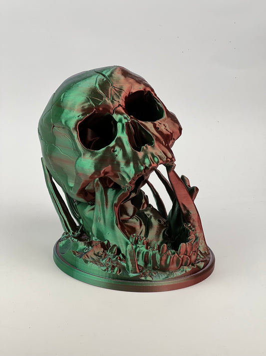 Desert Kiss Skull  Dice Tower Triple Extrusion Silk