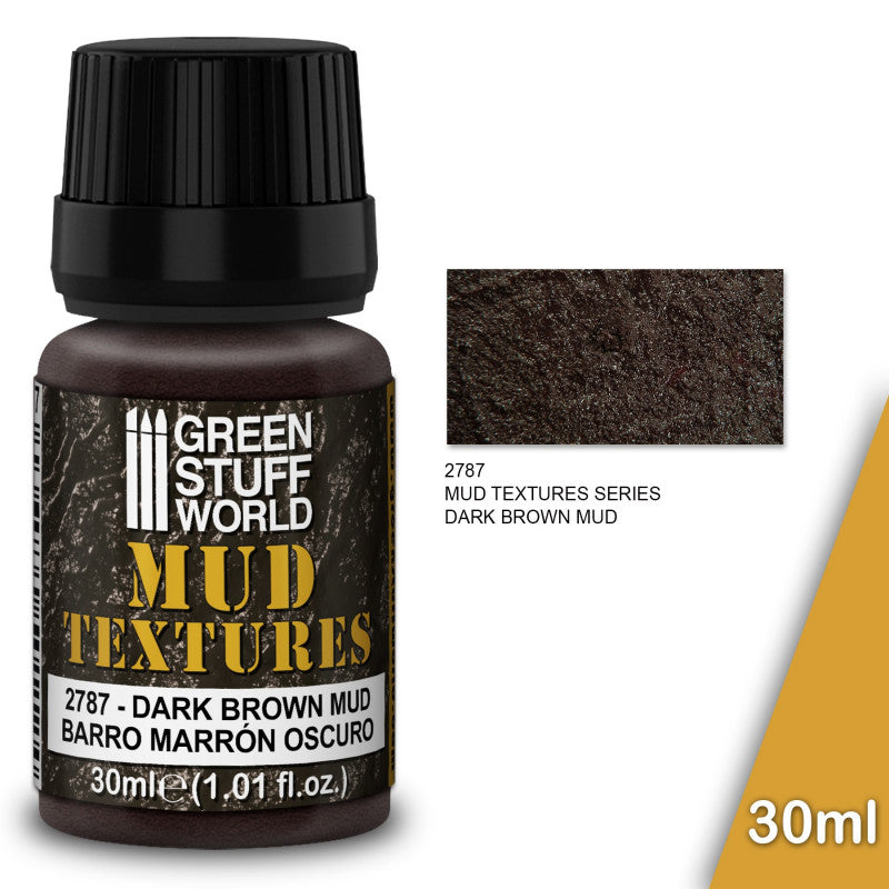 Mud Texture DARK BROWN
