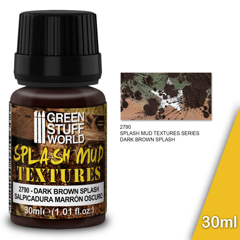 Splash Mud Texture DARK BROWN