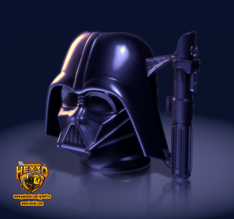 Darth Vader Can Holder Strong Hero Glitter