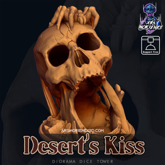 Desert Kiss Skull Dice Tower Dual Extrusion Silk