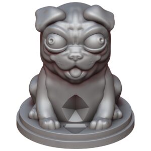 Pug (Dog) Dice Guardian GST3d (Best for Painting)